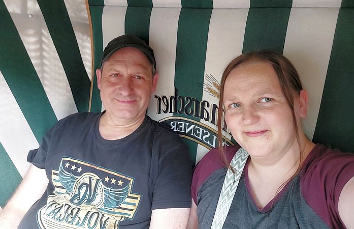 Steffi und Stefan 2 Steffi und Stefan in einem Strandkorb, Jahresrückblick 24