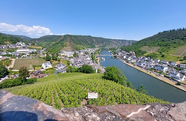 Blick auf die Mosel Planung der Reise, Blick auf die Mosel in Cochem